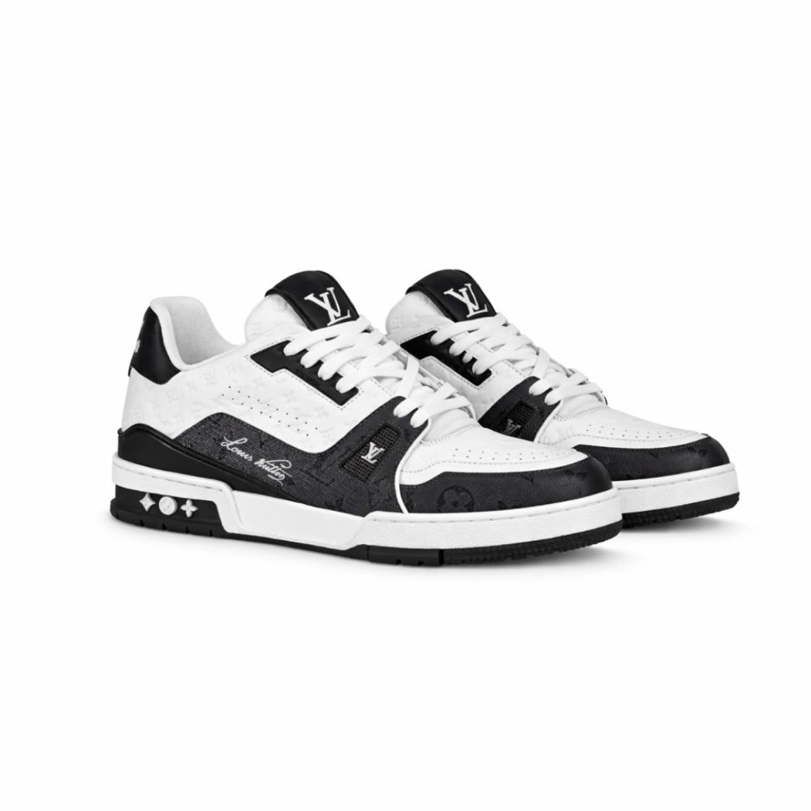 louis vuitton black monogram sneakers
